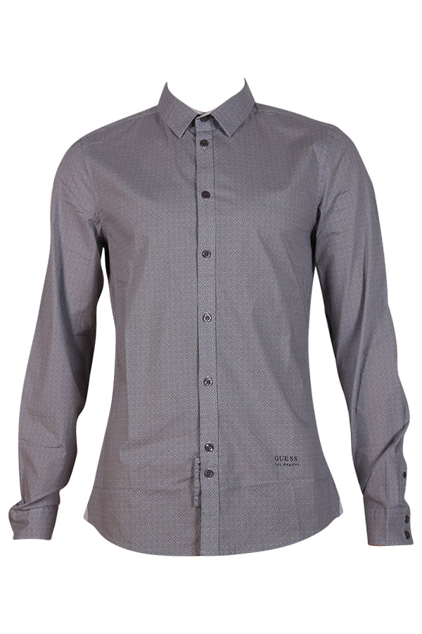 Chemise Guess M64H15W7VX0 Micro All Over gris