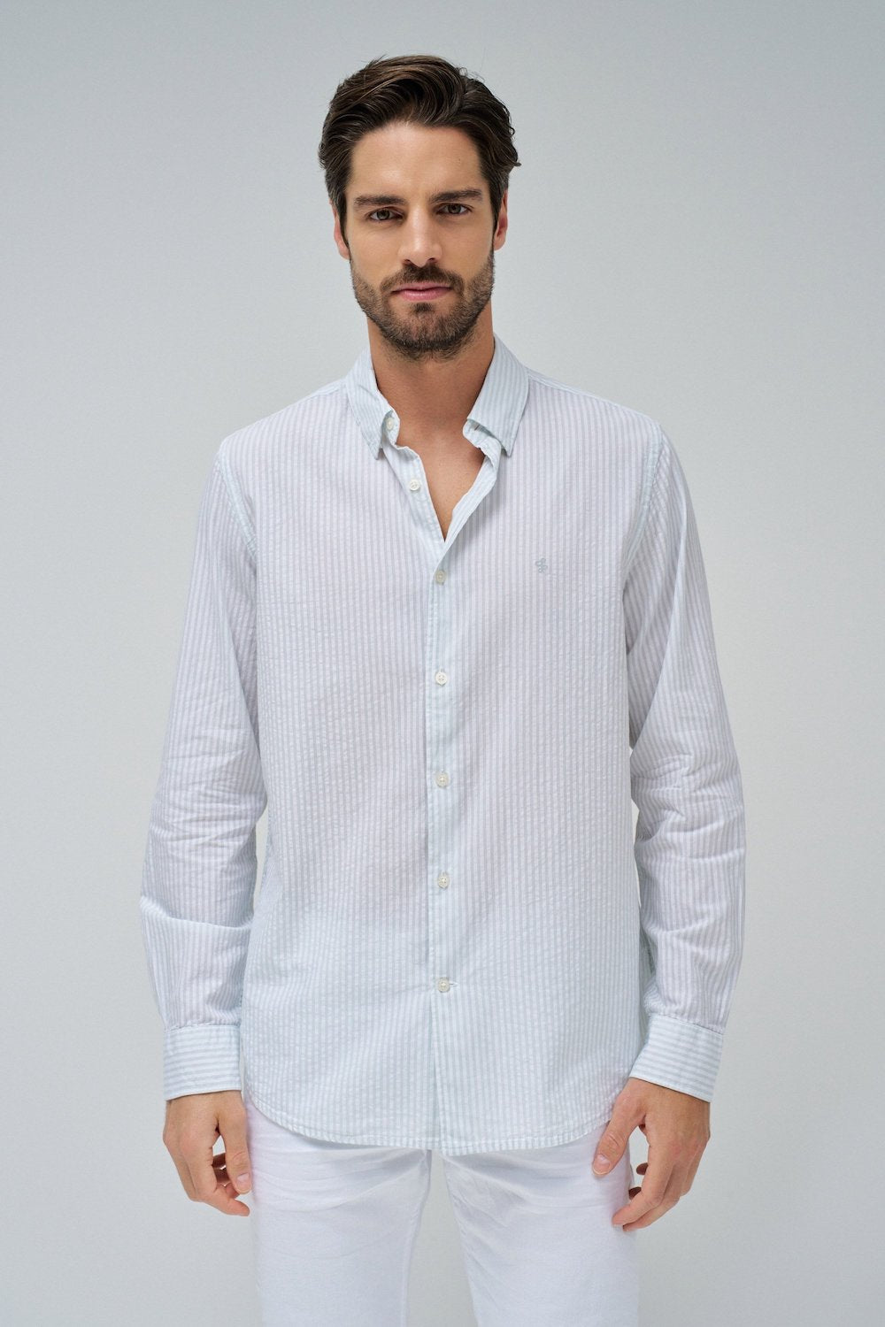 Chemise homme vert d'eau Salsa