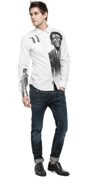 Chemise Replay M4910B