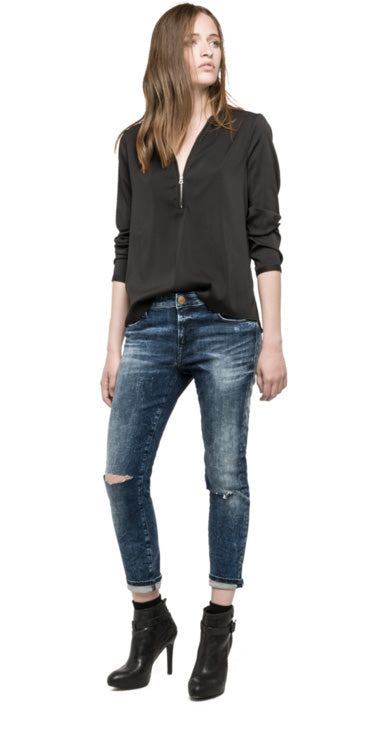 Chemise Replay W2802 noir