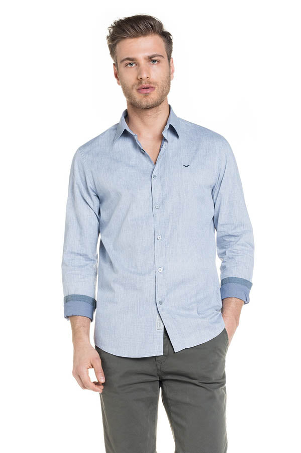 Chemise Salsa 114323 8212 bleu clair