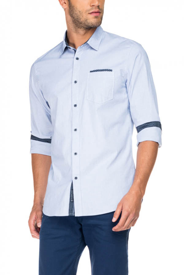 Chemise Salsa 115293 8211 bleu clair