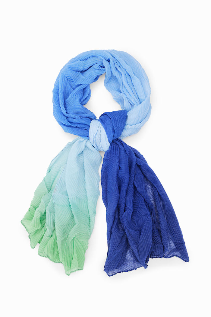 Foulard tie and dye bleu Desigual
