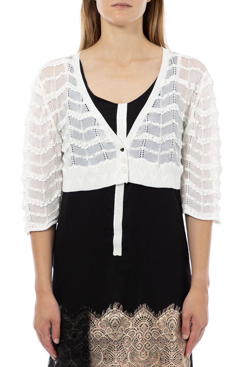 Gilet court en maille Elisa Cavaletti