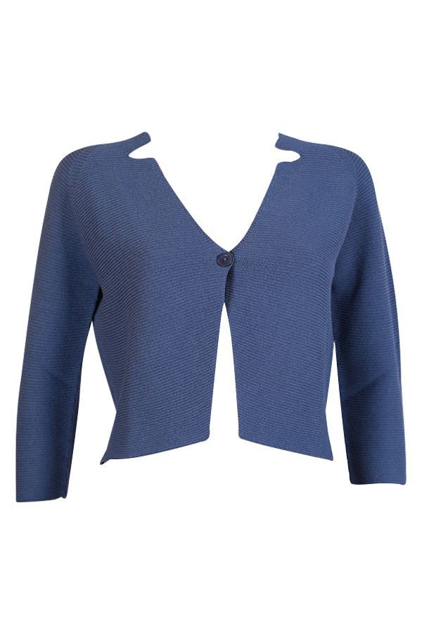 Gilet La Fée Maraboutée FA3573 bleu