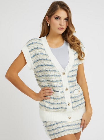 Gilet sans manches Guess en tweed