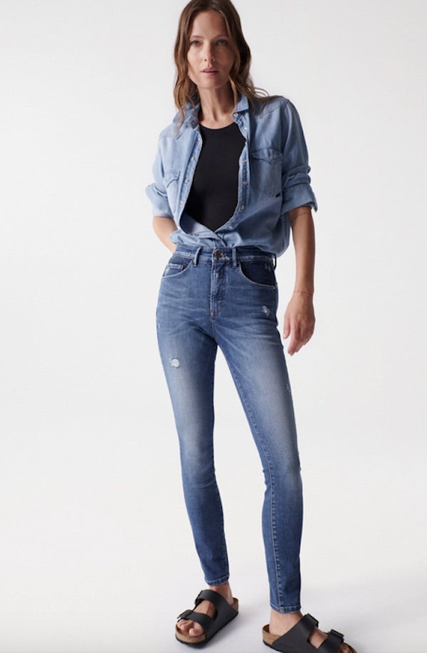 Jean Push In Secret Glamour skinny Salsa
