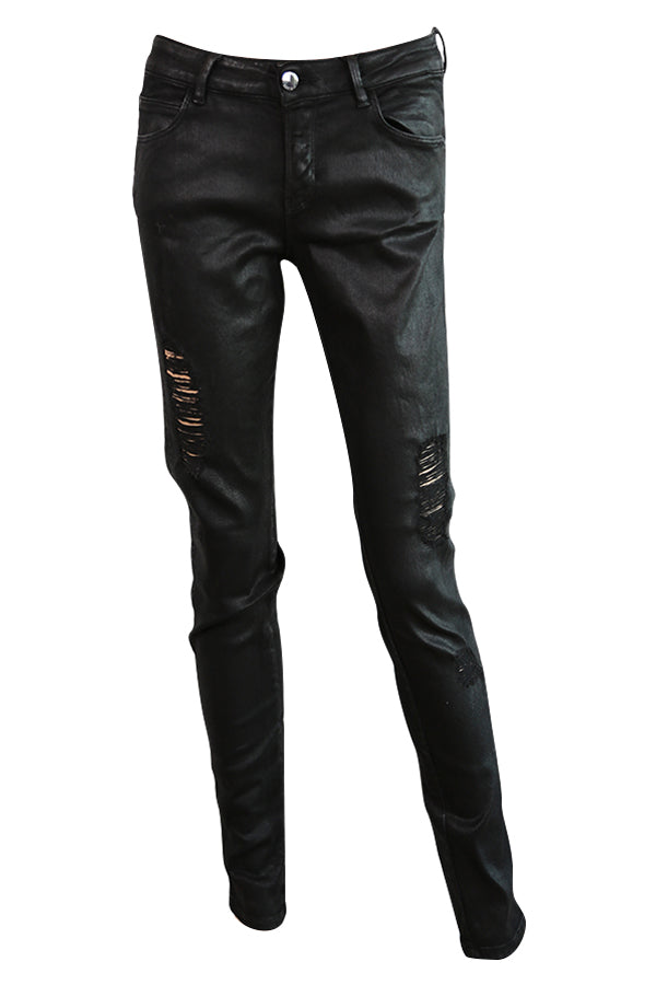 Jeans Guess W64AJ2D27M4 CURVE noir huilé