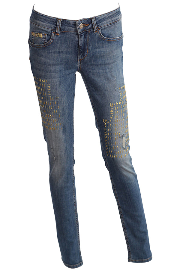 Jeans Liu Jo W16162D3400 aspect usé