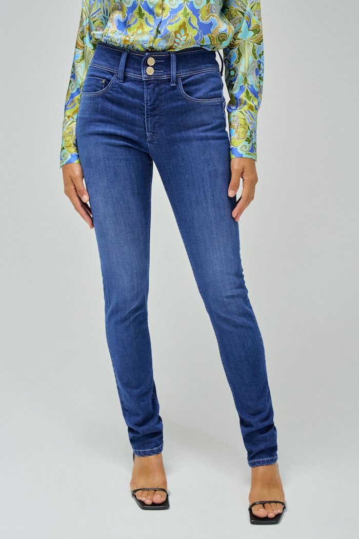 Jeans push up taille haute Salsa