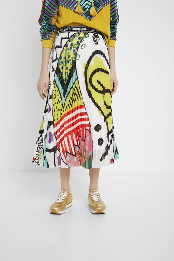 Jupe mi-longue Arty Desigual 20SWFW24