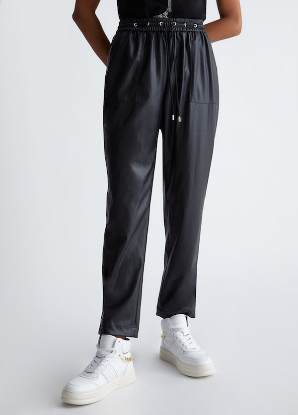 Pantalon en tissus enduit Liu Jo