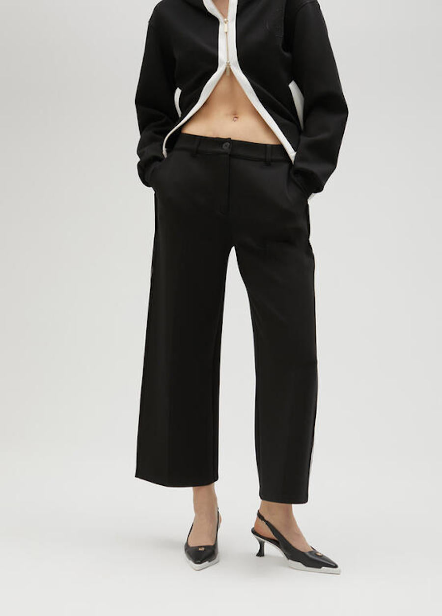 Pantalon noir et blanc Lola Casademunt