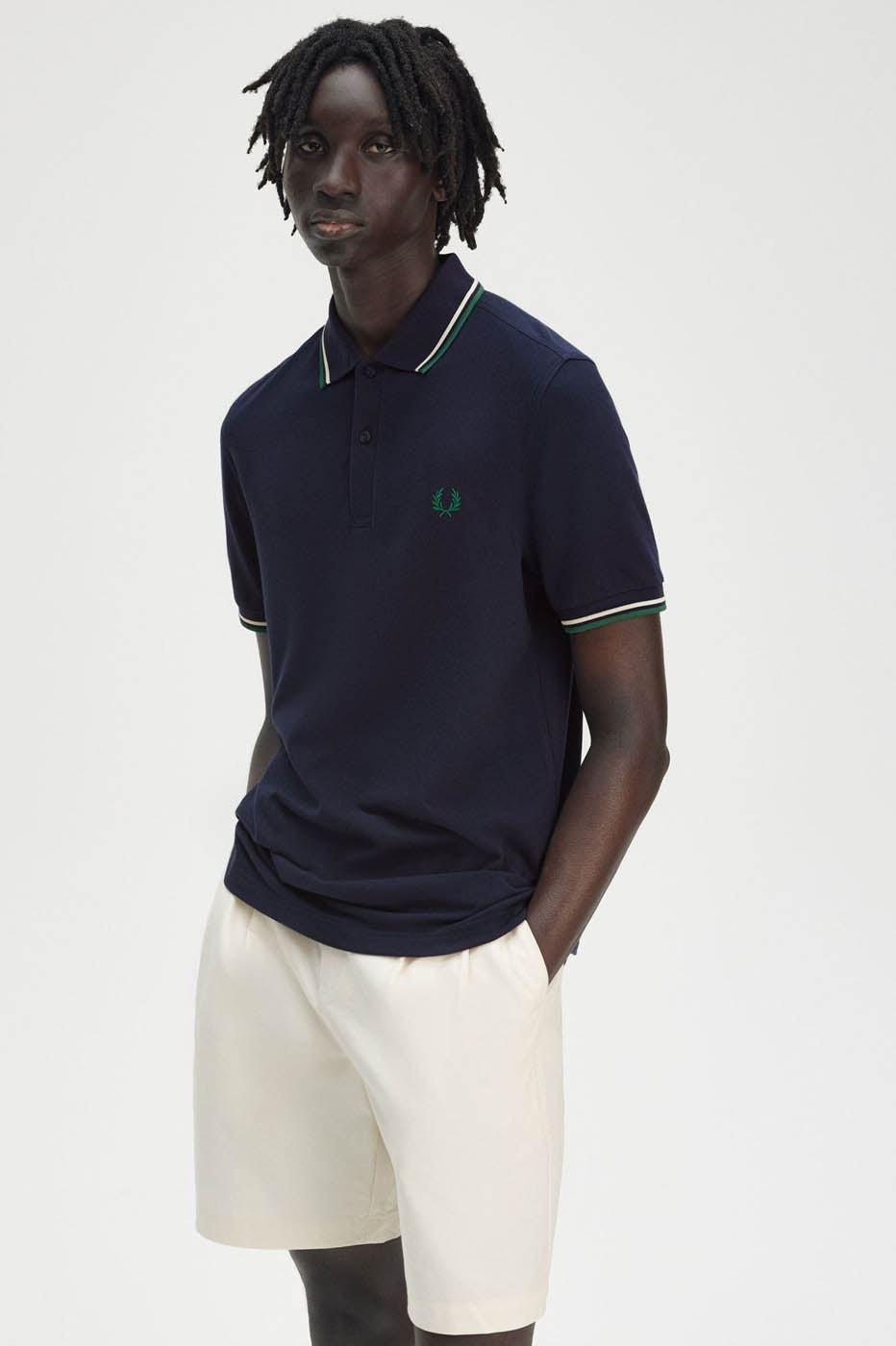 Polo Fred Perry  carbone foncé