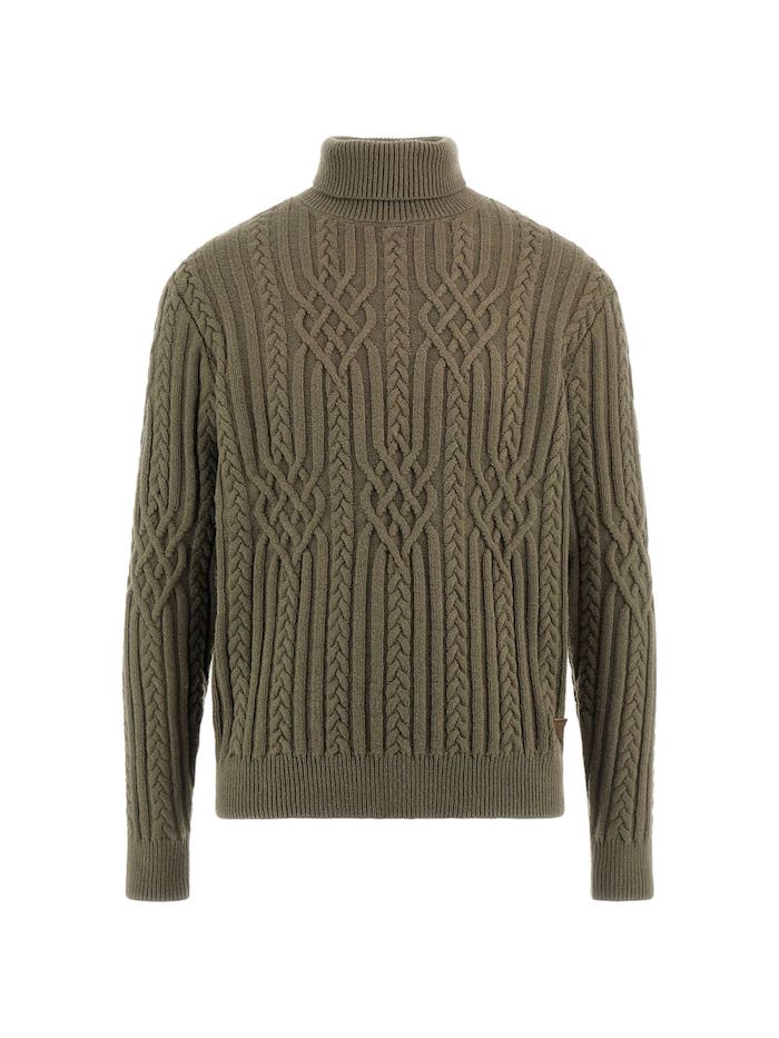 Pull col roulé torsadé GUESS