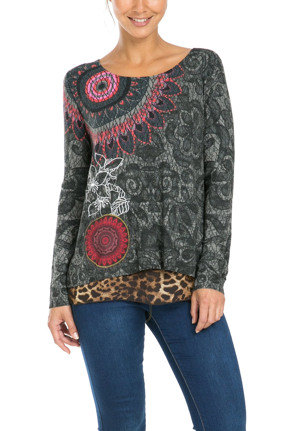Pull Desigual 57J21N2 Supersonic noir