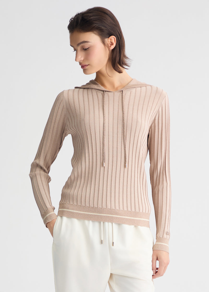 Pull en maille à capuche Liu Jo
