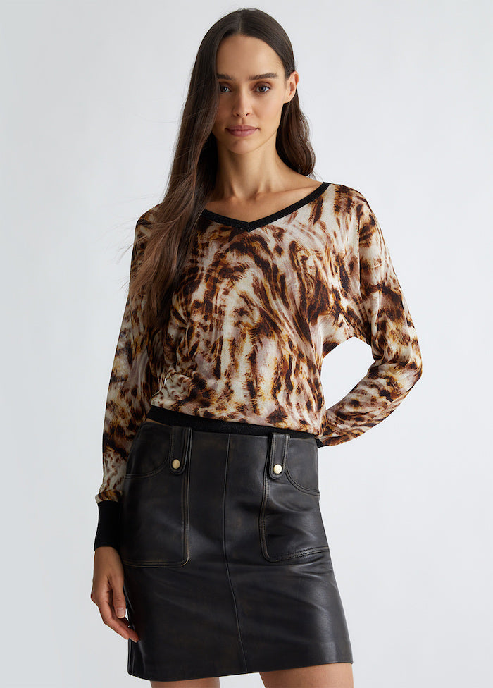 Pull en viscose et lurex Liu Jo