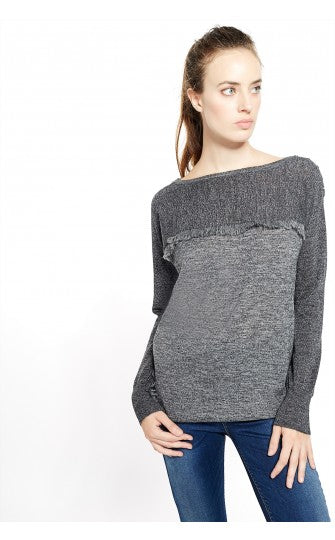 Pull Liu Jo F65019MA04C gris