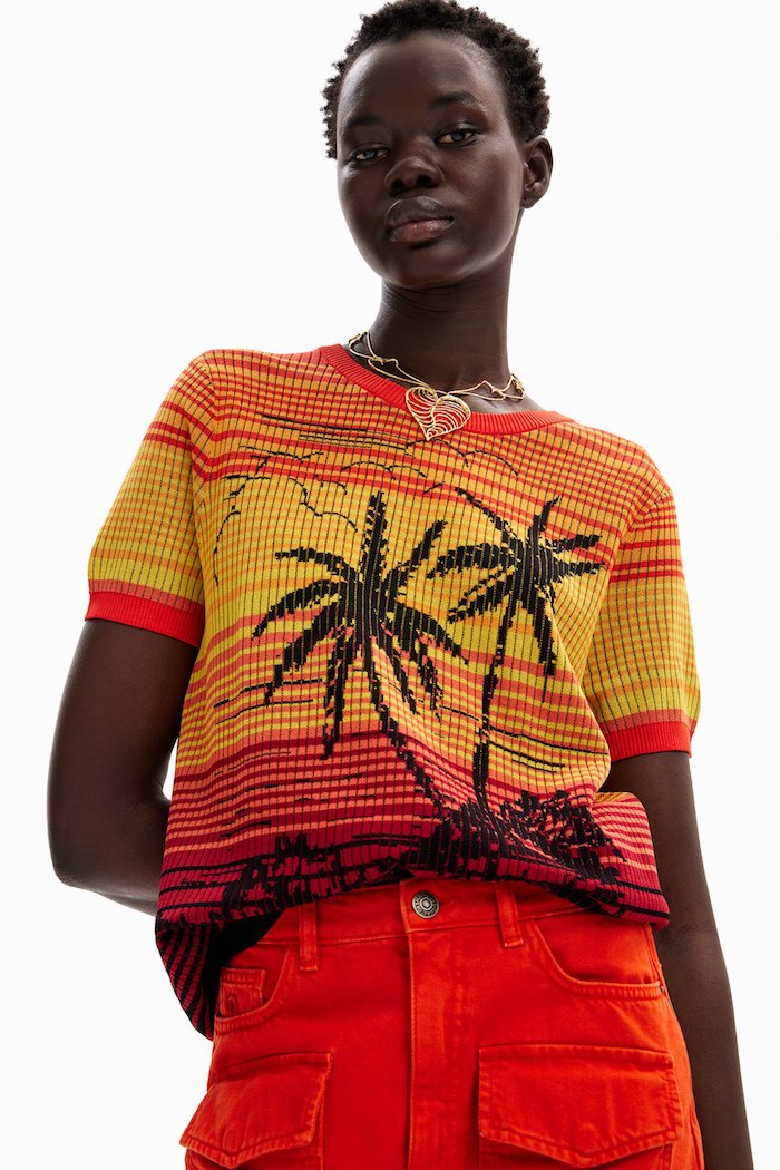 Pull manches courtes Desigual Dubai