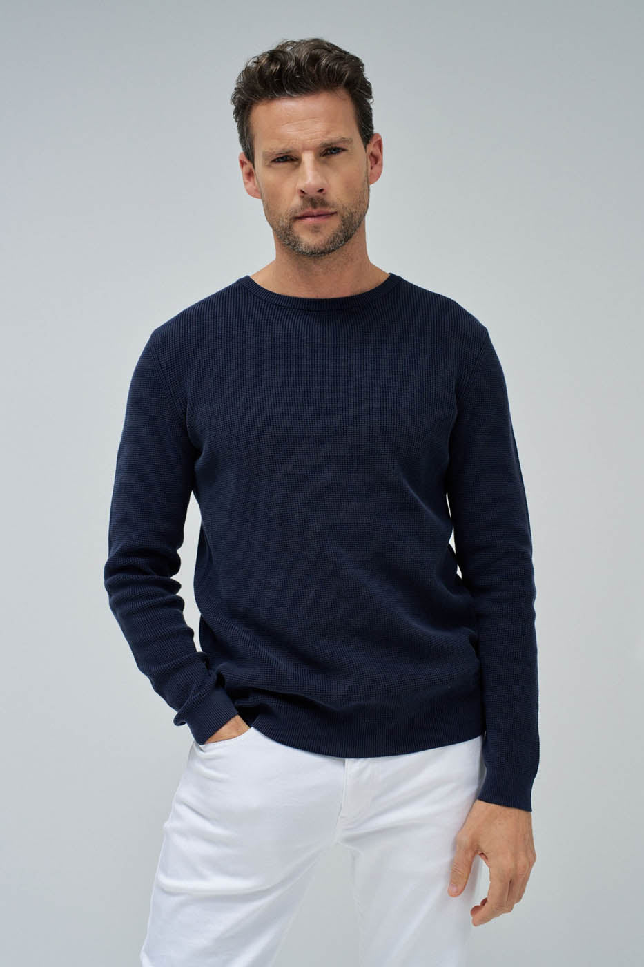 Pull Salsa maille bleu
