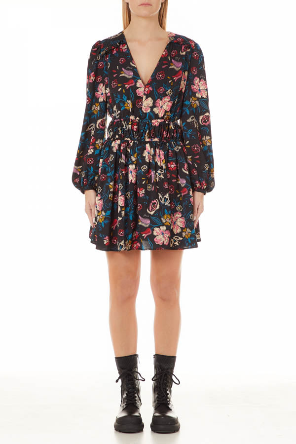 Robe fleurie à manches longues Liu Jo