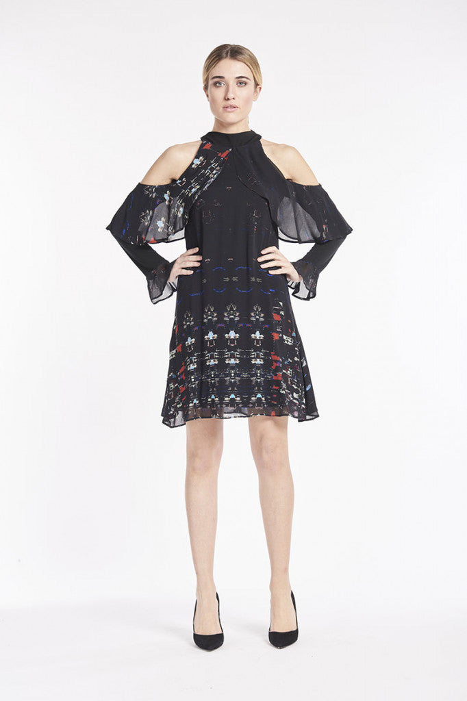 Robe fluide épaules ouvertes save the Queen