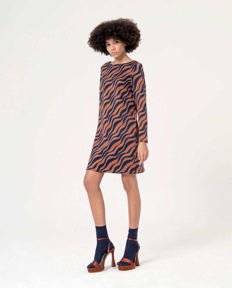 Robe jacquard coupe droite Surkana