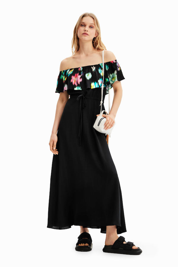Robe longue à volant Desigual 23SWVW55