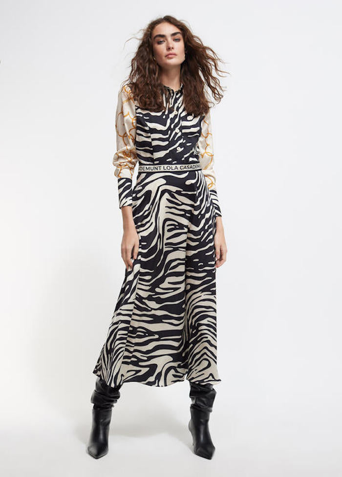 Robe midi animalier Lola Casademunt