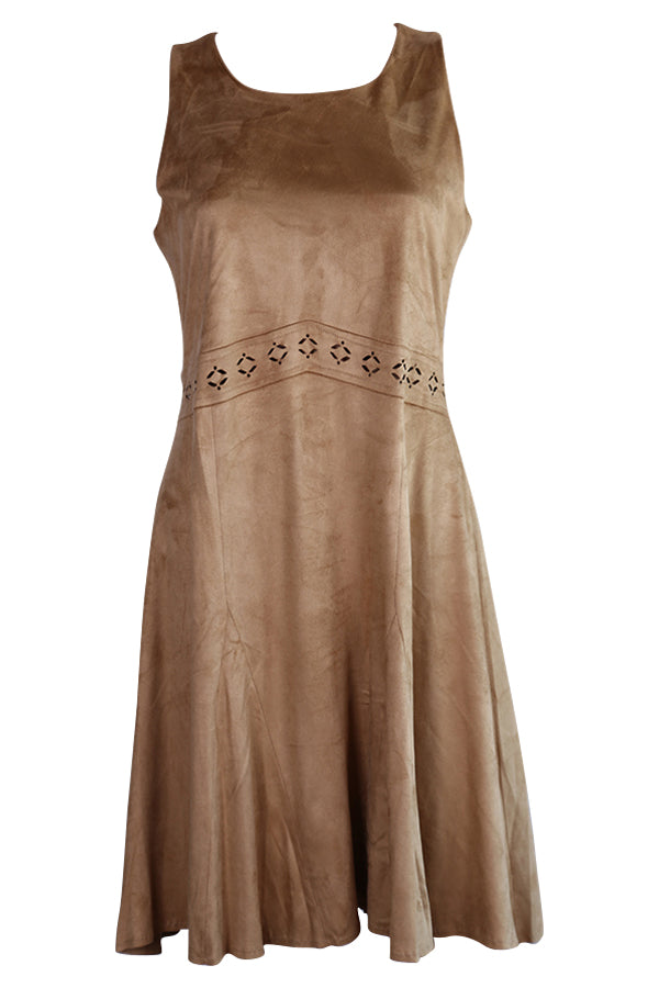 Robe Nana Nucci NI423 Camel en suédine