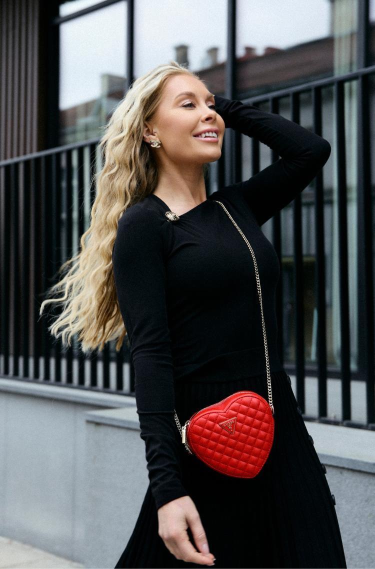 Sac GUESS en forme de coeur