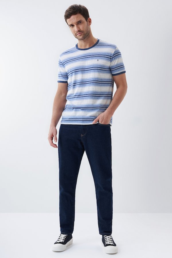 T-shirt avec rayures Salsa 125505