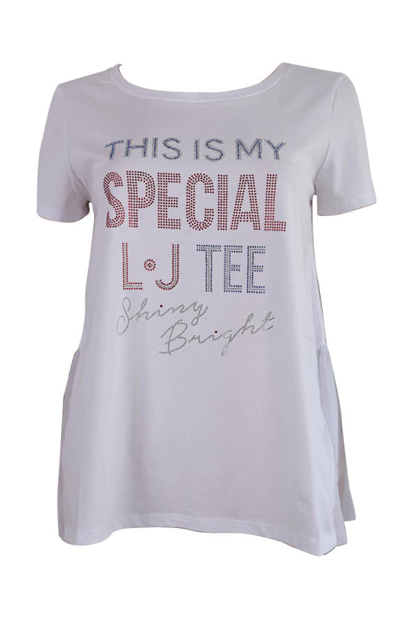 T shirt blanc Liu Jo W18306