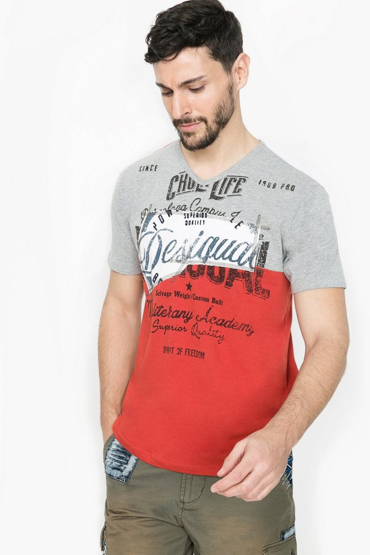 T Shirt Desigual 61T14C4 3061 Rojo Roja