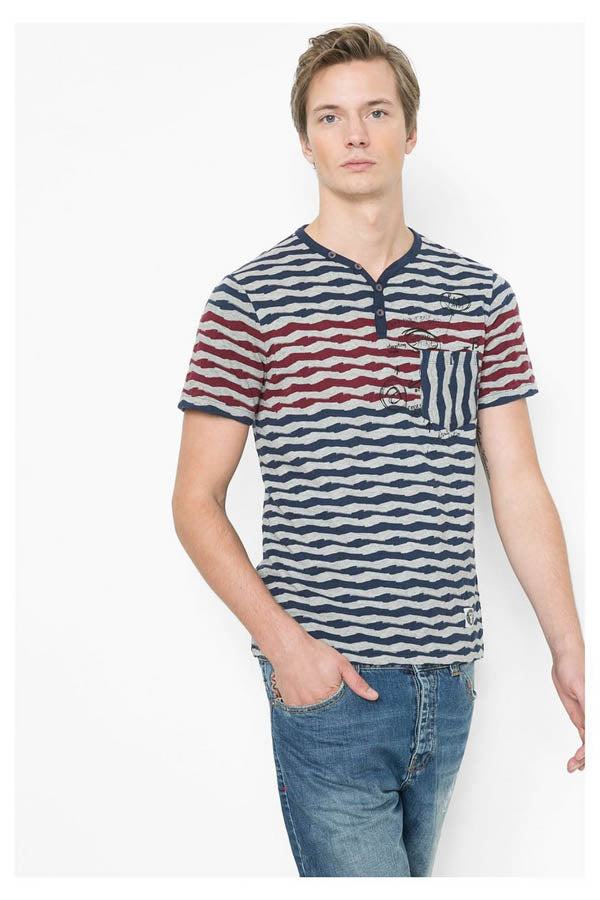 T Shirt Desigual 61T14D2 2042 rayée