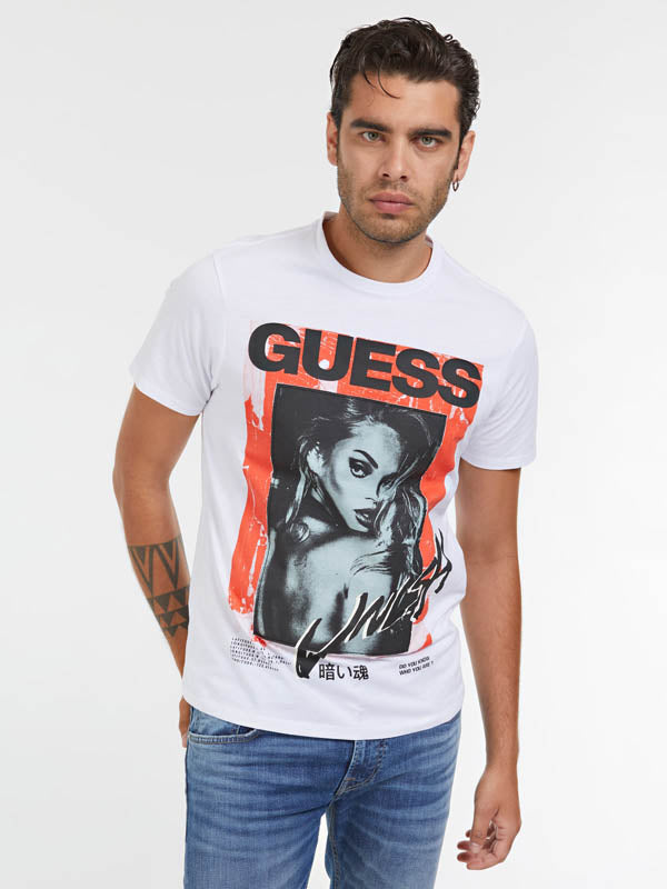 T-shirt en coton bio Guess M2GI31