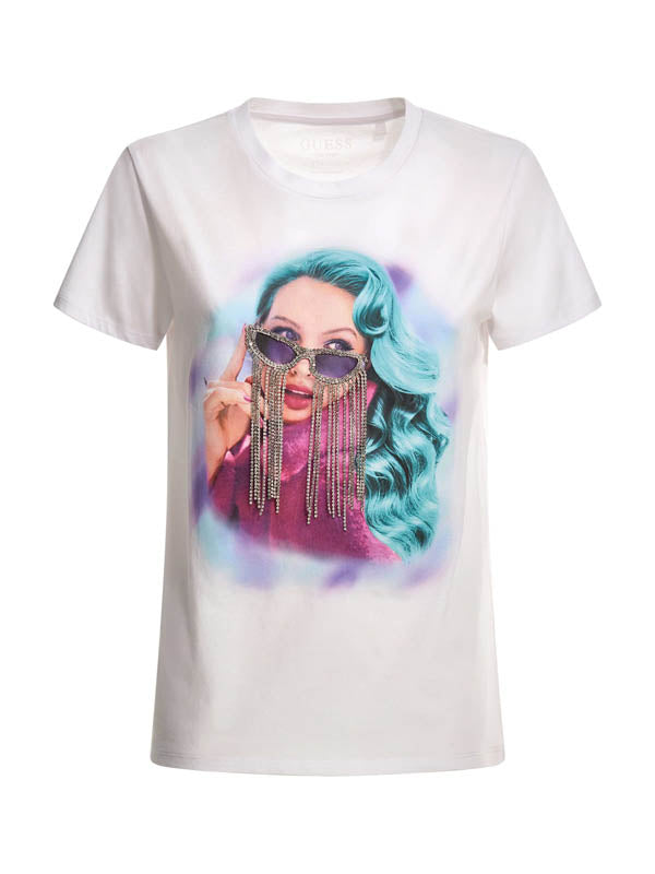 T-shirt en coton bio Guess W2BI35