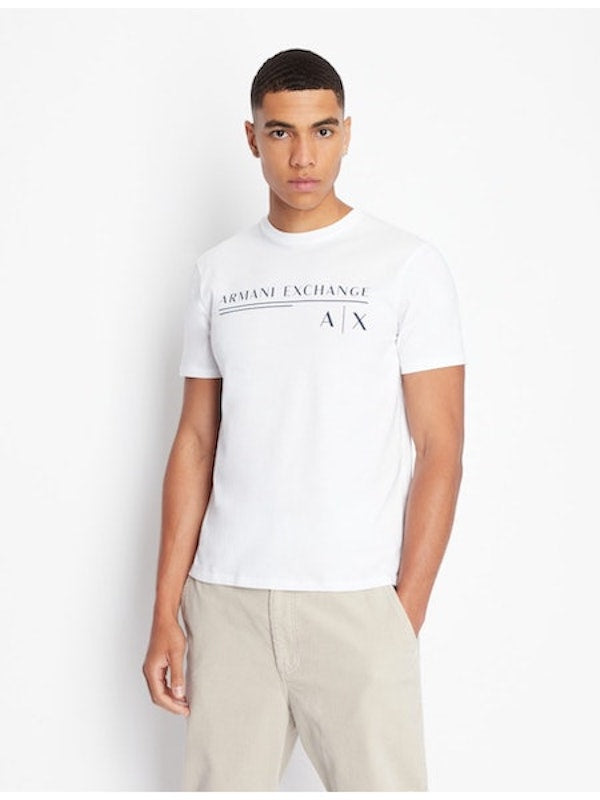 T-shirt en coton blanc Armani 6LZTCE