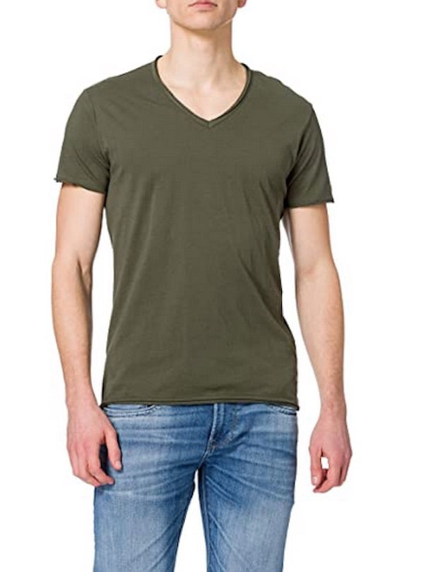 T-shirt en coton kaki Replay M3591