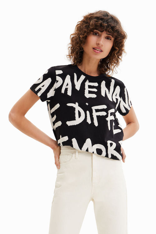 T-shirt femme imprimé Desigual