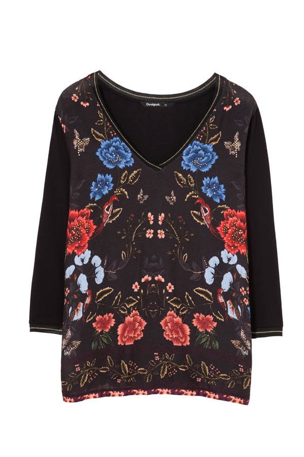 T shirt Granada Desigual 18WWTKAG