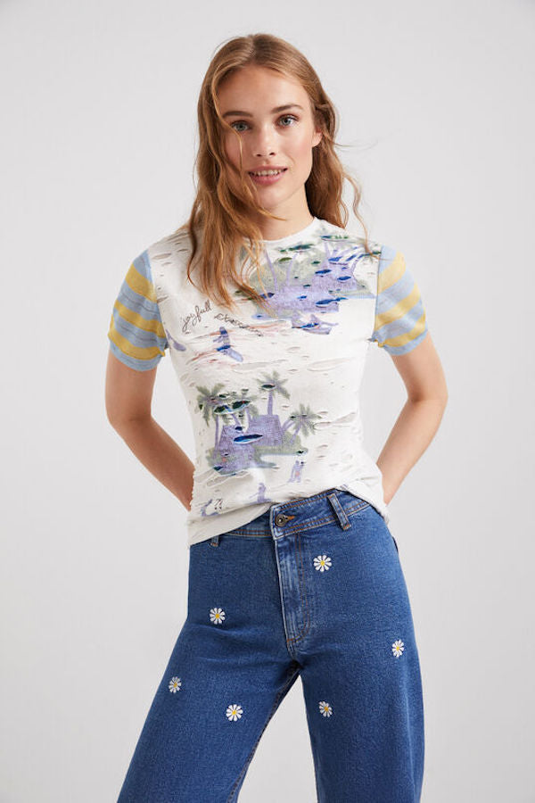 T-shirt Hawai Desigual 22SWTK50
