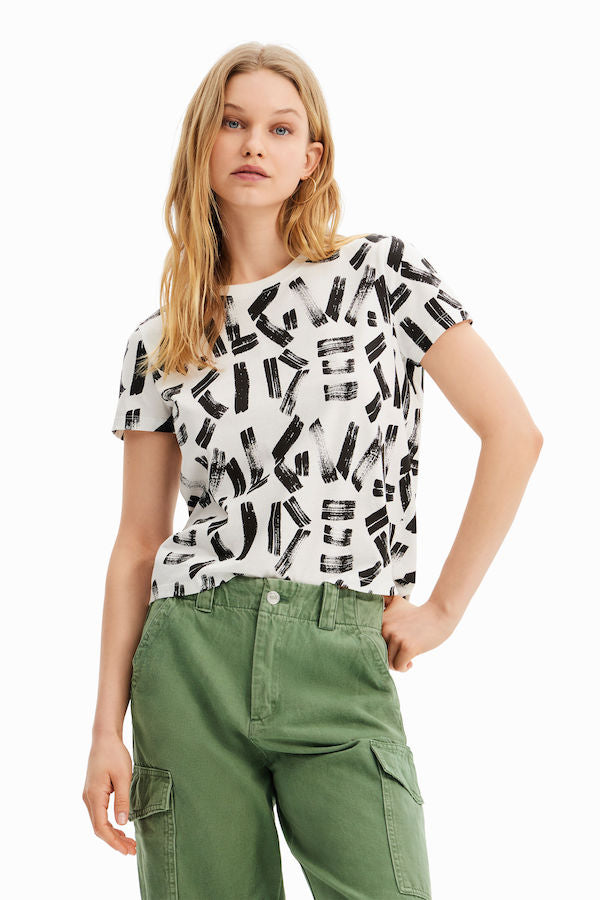 T-shirt imprimé Desigual 23SWTKAP