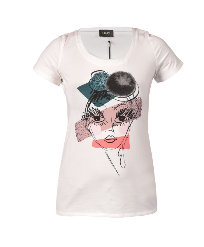 T Shirt Liu Jo P66017J7803 blanc