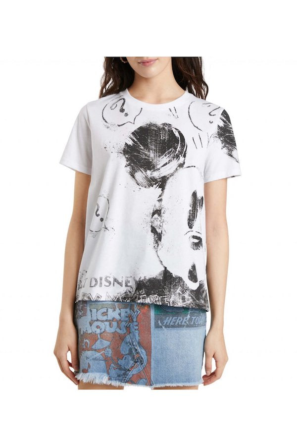 T-shirt Mickey Desigual 21WWTKB3