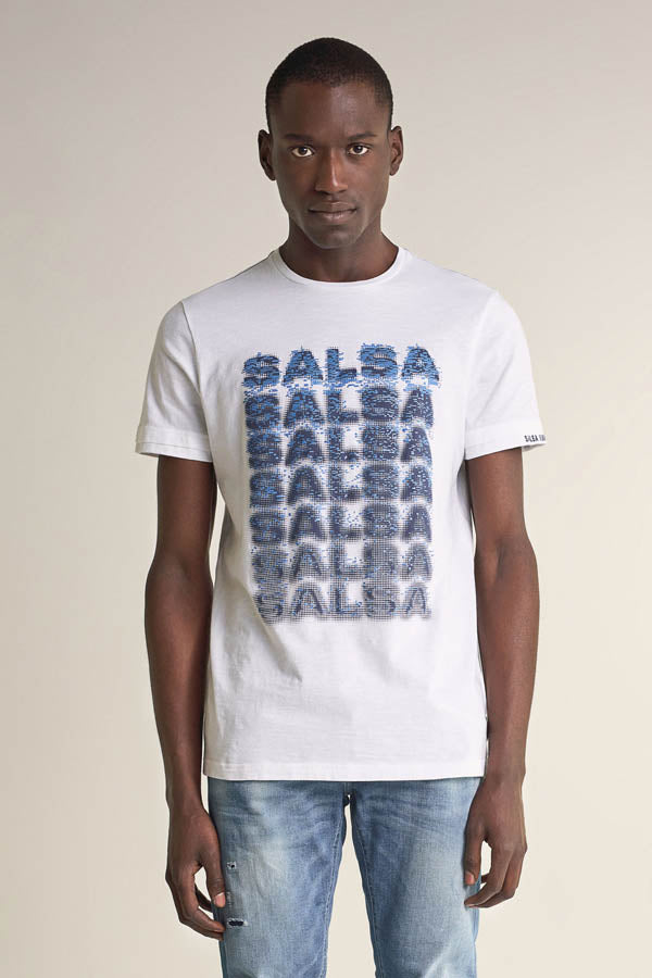 T-shirt à motif Salsa 124706
