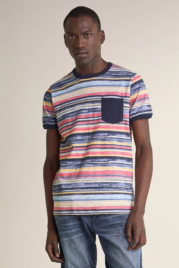 T-shirt rayé Salsa 124701
