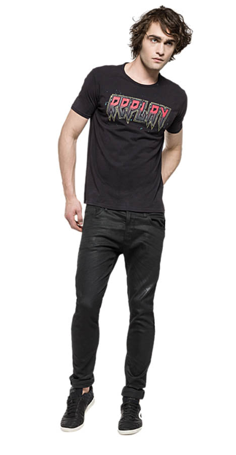 T Shirt Replay M3067 noir