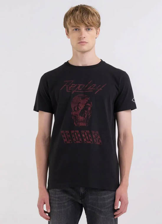 T shirt Replay M6761 noir